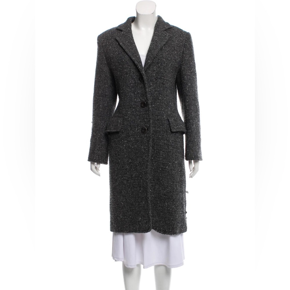 Sportmax grey marled wool coat in size 34
